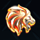 flame lion symbol icon
