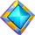 flame of ra diamond symbol icon