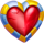 flame of ra heart symbol icon