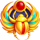 flame of ra scarab symbol icon