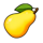 flaming bells hold and win yellow pear symbol icon