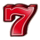 flaming hot 7 symbol icon