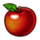 flaming hot apple symbol icon