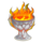 flaming hot devil fire brazier symbol icon