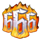 flaming hot devil flaming sixes symbol icon