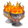 flaming hot devil lava chalices symbol icon