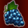 flaming hot extreme grapes symbol icon