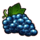 flaming hot grape symbol icon