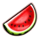 flaming hot watermelon symbol icon