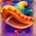 flaming peppers hold and spin sombrero symbol icon