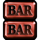flaming seven bar red symbol icon