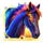 flaming stallion blitz horse symbol icon