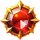 flight of fire scatter symbol icon