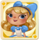 flip wonderland girl symbol icon