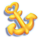 fluffy fishin gold anchor symbol icon