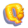 fluffy fishin letter q symbol icon