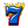 fogo do brasil 777 7 blue fire symbol icon