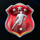 football champions cup powerpoints attacker symbol icon