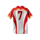 football power goals red jersey symbol icon
