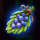 forest spirit grapes symbol icon