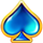 forever golden spades symbol icon