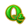 fortune coin charm q symbol icon
