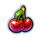 fortune five xmas cherry symbol icon