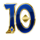 fortune flames gold 10 symbol icon