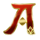 fortune flames gold a symbol icon