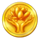 fortune ganesha vip gold lotus coin symbol icon