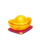 fortune horse ingot symbol icon