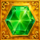 fortune jewels green symbol icon