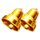 fortune love gold bells symbol icon