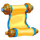 fortune maiden scroll symbol icon