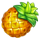 fortune parrot pineapple symbol icon