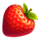 fortune stars red strawberry symbol icon