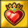 four lucky clovers heart symbol icon