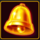 four lucky diamonds bell symbol icon