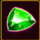 four lucky diamonds green gem symbol icon