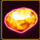 four lucky diamonds orange gem symbol icon