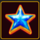 four lucky diamonds star symbol icon