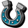 fox gold rush horseshoe symbol icon