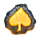 fracture spade symbol icon