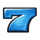 freeway 7 blue 7 symbol icon