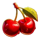 fresh fruit deluxe cherries symbol icon