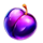 fresh fruit deluxe diamonds plum symbol icon