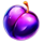 fresh fruit deluxe plum symbol icon