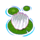 frog n flies lotus symbol icon