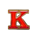frontier fishing k symbol icon