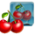 frozen fruit cherry symbol icon